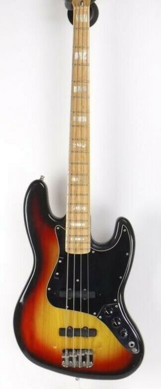 1977 Vintage Fender Jazz Bass w/ Bartolini Pickups 2 Grey Bottoms READ 6