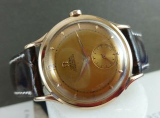 OMEGA Automatic Chronometre Rose Gold Watch Ref.  2500.  Caliber 333.  Ca 1949 3