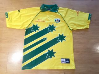 Australia 1999 World Cup One Day Cricket Vintage Asics Shirt Jersey Medium