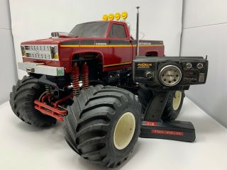 Vintage 1987 Tamiya Clodbuster Rc Truck Complete And Running