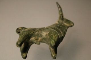 Ancient Fantastic Roman Bronze Figurine Bull 1st - 4th AD 4