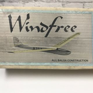 Vintage Windfree R/c Sail Plane Kit Rare By Mark 