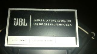 vintage jbl speakers LE12C 5