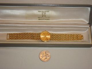 Piaget 1969 Vintage 18k Yellow Gold Ladies Watch W/ Mechanical Movement