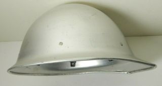 VINTAGE silver ALUMINUM BULLARD 502 Hard Hat IRONWORKER WITH SUSPENSION 7
