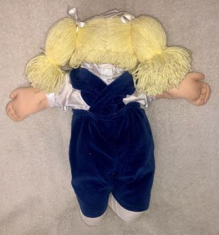 Cabbage Patch Kids Girl HTF Butterfly Overalls Cond Baby Doll Vintage 1984 3
