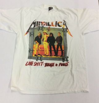 Vintage Metallica Live Sh T Binge & Purge Tshirt Xl 1994 Concert Tour Rock