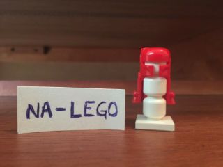 Lego Star Wars Red Prototype Boba Fett Helmet Ultra Rare Authentic