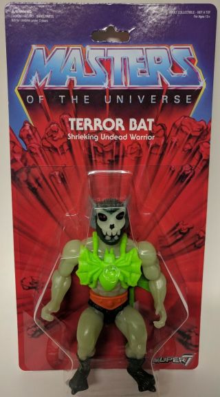 Neo Vintage 2016 Sdcc Masters Of The Universe Terror Bat Glow In The Dark Figure