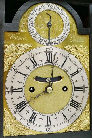Sublime Antique English London Ebonised Twin Fusee Verge Caddy Top Bracket Clock 10