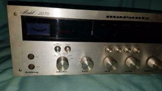 Vintage 1970 ' s Marantz Stereo Receiver Model 2230 Needs Service. 5