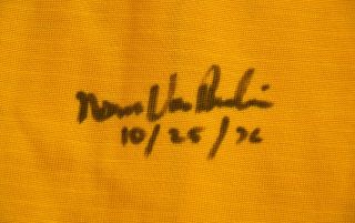 Vintage 1950s Norm Van Brocklin Autographed Los Angeles Rams Game Worn Jersey 8