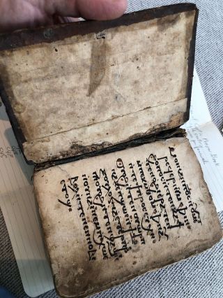 Rare Ancient Coptic African / Middle Eastern Handwritten Prayer Book 6