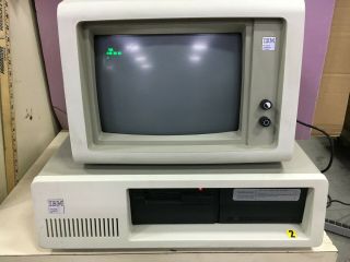 Vintage Ibm Xt Pc,  Model 5160 W/640kb Ram And Ibm 5151 Monitor Only