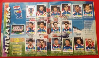 Vintage Panini WORLD CUP France 1998 FOOTBALL STICKER ALBUM 90 Complete 6