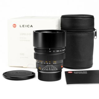 Leica 75mm F1.  4 Summilux - M Rare Made In Germany 6 - Bit 2019 Leica Serviced