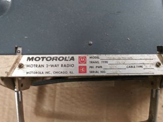 Vintage Motorola Motran 2 - way Radio 2