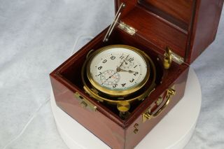 Russian Marine Chronometer with both boxes 3
