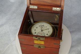 Russian Marine Chronometer with both boxes 4