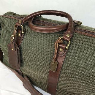 Vintage Hartmann Luggage Belting Leather Zip Carry - On Shoulder Duffle Bag