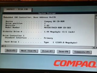 Vintage Compaq Presario 4170ES Desktop PC Pentium 166MHz 2 GB HD 6