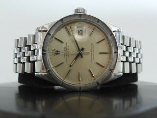 Vintage Rolex Oyster Perpetual Date 1501 Engine - Turned Bezel Watch Mid 60 