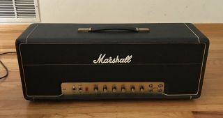 Vintage 1975 Marshall 50 Watt Jmp Model 1987 Head And Serviced