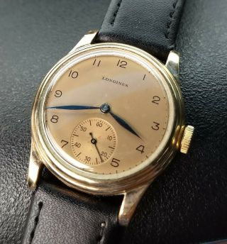 Vintage Longines Calatrava Style Wristwatch.  Cal.  12.  68z.