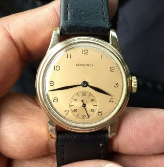 Vintage Longines Calatrava Style Wristwatch.  Cal.  12.  68z. 3