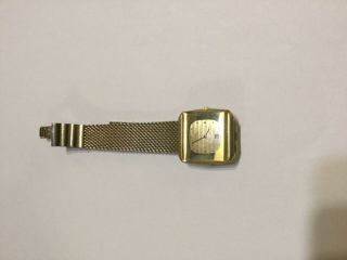 Vintage Swiss Rado 565.  3071.  2 Diastar Automatic Mens Gold Watch - Square Face