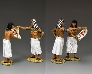 King & Country Ancient Egypt Ae063 The Architect & His Assistant Mib