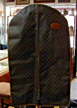 Timeless Louis Vuitton Leather Garment Bag Vintage