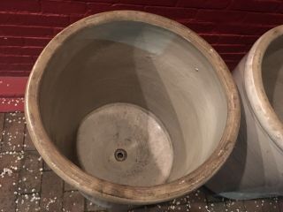 ANTIQUE RED WING POTTERY 25 Gallon Crocks,  RARE 30” Tall Planter Funnel Bottom 10
