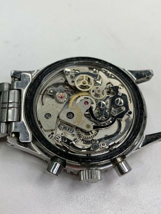 Wittnauer Professional Chronograph Vintage Diver Stainless Steel SS Swiss Watch 12