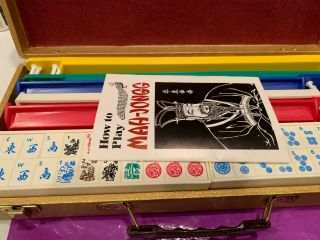 Vintage - - Extremely Rare Crisloid Plastic Complete American Mahjong Set