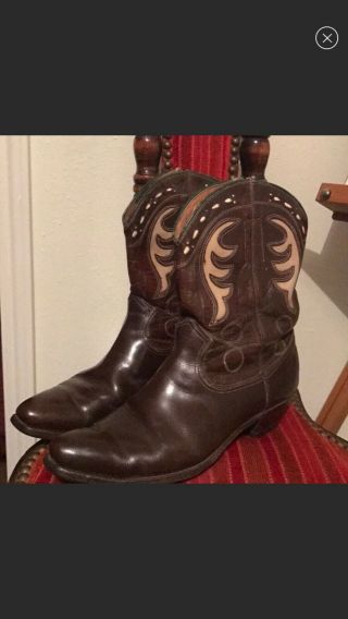 Vintage 1940s 1950s Acme Western Cowboy Boots