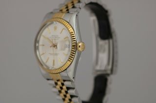 Rolex DateJust Stainless Steel & 18K Gold Vintage 36mm Watch 16013 Jubilee 3