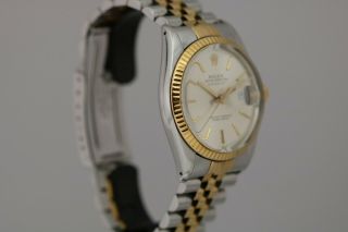 Rolex DateJust Stainless Steel & 18K Gold Vintage 36mm Watch 16013 Jubilee 4