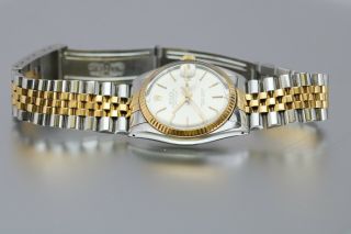 Rolex DateJust Stainless Steel & 18K Gold Vintage 36mm Watch 16013 Jubilee 7