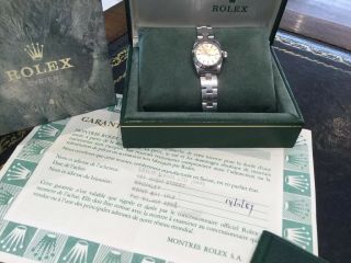 Vintage Ladies Rolex Oyster Perpetual Stainless Steel Watch 1989 3
