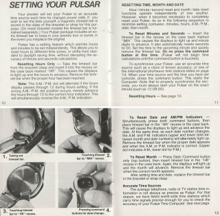 Stunning Pulsar Vintage LED digital watch Mens Dress 1976 Stainless Steel 3408 12