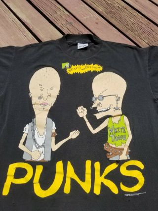 Vintage MTV 1995 Beavis And Butthead Punks Shirt 2