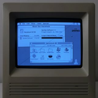 Vintage Apple Macintosh SE/30 Computer w/ Mouse PARTS/REPAIR 5