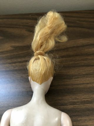 Vintage Blond Ponytail 1 Barbie 850 Metal Rods In Feet - Doll Only - 7