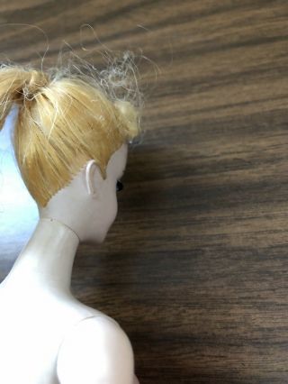 Vintage Blond Ponytail 1 Barbie 850 Metal Rods In Feet - Doll Only - 8