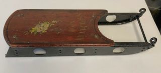 Antique Miniature Sled - U.  S.  Patent Model Of Turner & Thomas Steel Flyer 10