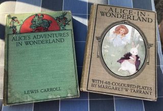 Rare Vintage Lewis Carroll Alice’s Adventures In Wonderland Books