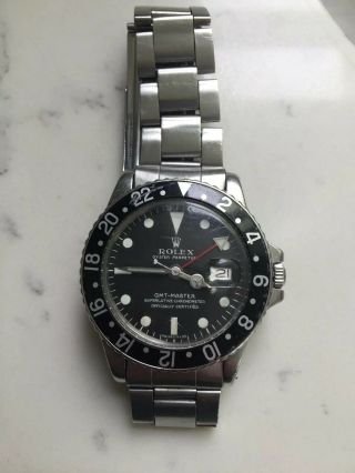 Rolex 1675 Gmt - Master Stainless Steel Vintage Wristwatch