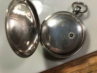 Rare CIVIL WAR 1864 Model 1857 Pocket Watch Waltham WM.  ELLERY 5