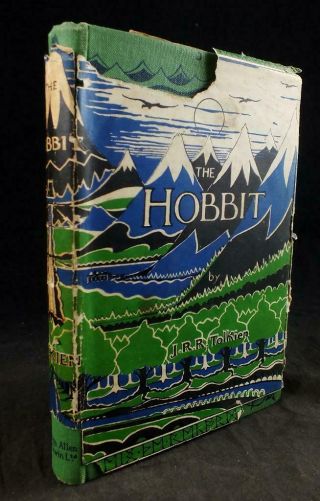 1942 Tolkien,  The Hobbit,  Rare 3rd Edition,  Dust Jacket,
